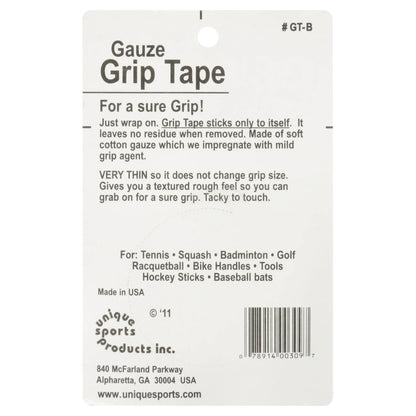 Gauze Grip Tape for Tennis, Racquetball, Squash, Baseball and More