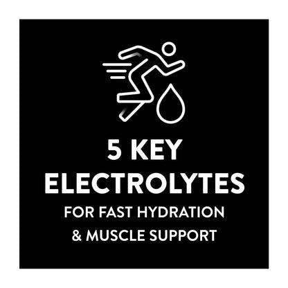 Sport Electrolyte Solution with 5 Key Electrolytes, Fruit Punch, 1 Liter, Pack of 4