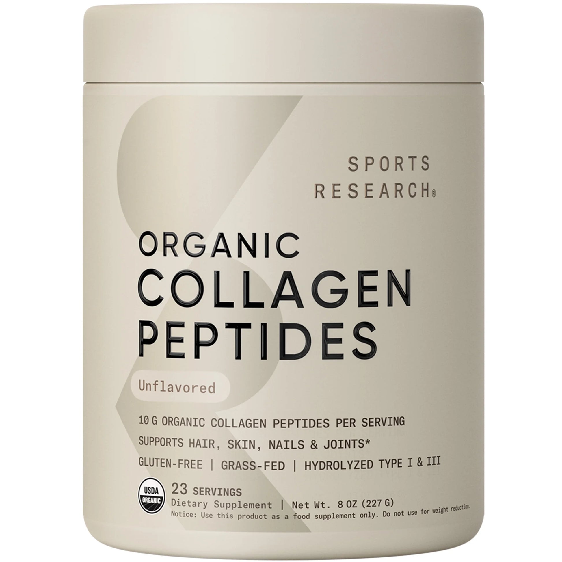 Collagen Peptides Powder for Skin, Nails and Joints, Unflavored, 8Oz, 23 Servings