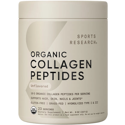 Collagen Peptides Powder for Skin, Nails and Joints, Unflavored, 8Oz, 23 Servings