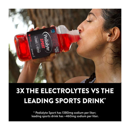 Sport Electrolyte Solution with 5 Key Electrolytes, Fruit Punch, 1 Liter, Pack of 4