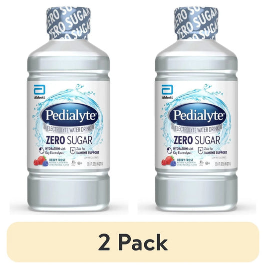 (2 Pack)  Electrolyte Water with Zero Sugar, Berry Frost, 1 Liter