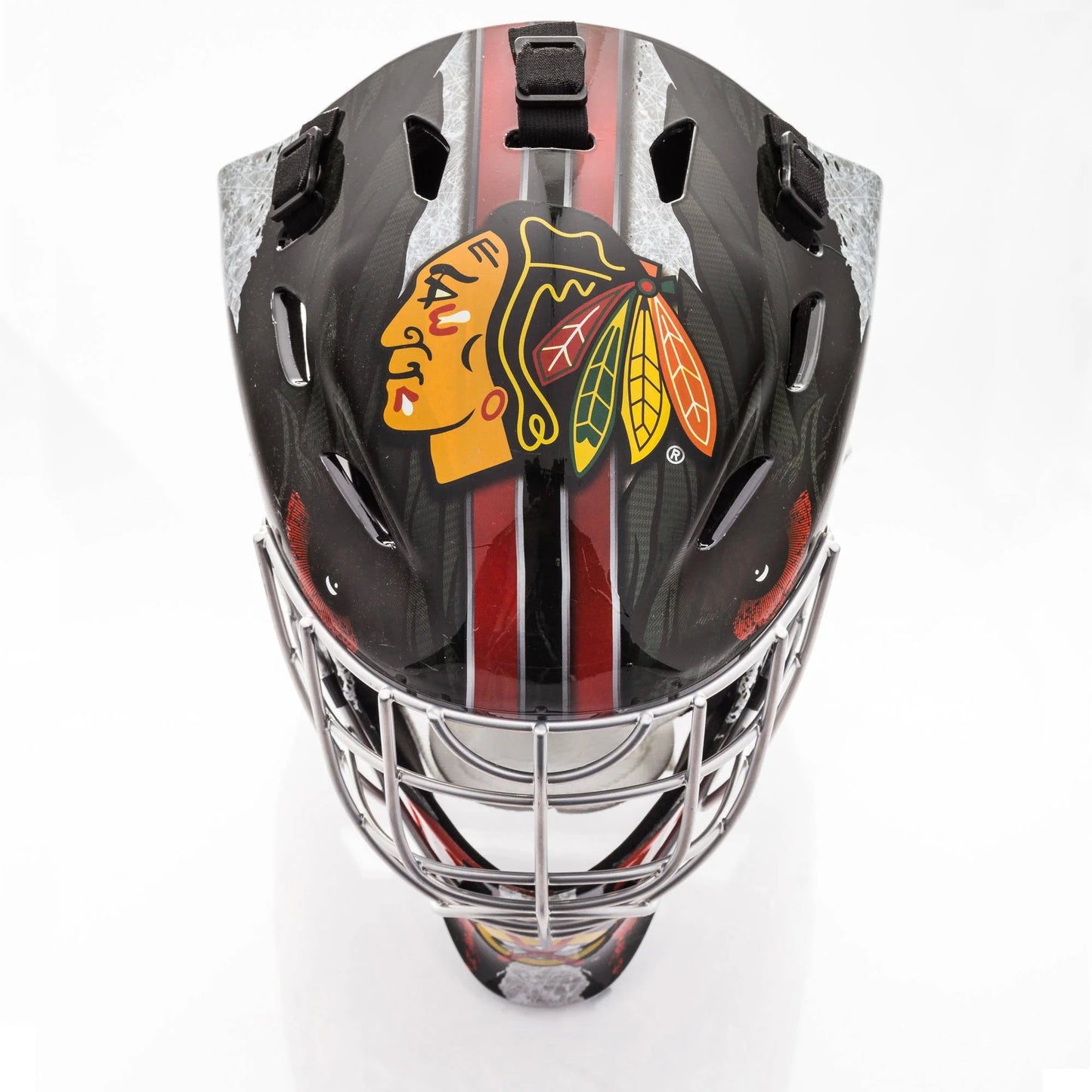 74005F01E2 Sports GFM 1500 NHL Chicago Blackhawks Goalie Face Mask