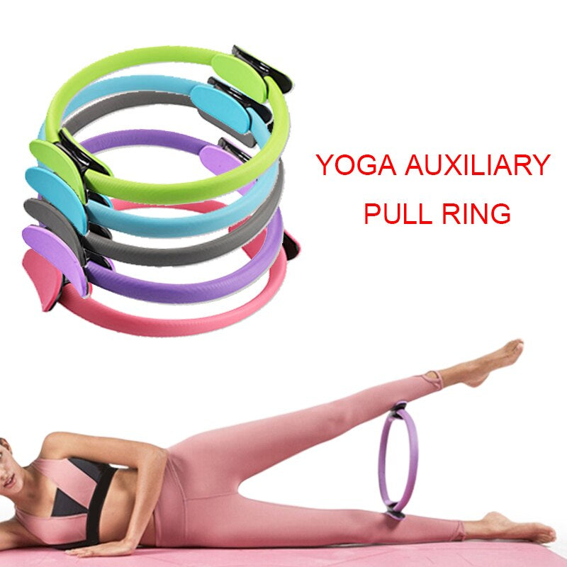 Yoga Fitness Pilates Ring Women Girls Circle Magic Dual Exercise Home Gym Workout Sports Lose Weight Body Resistance